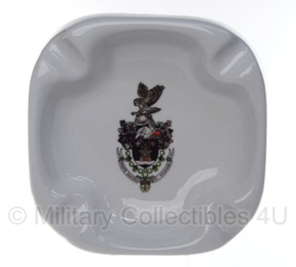 Portugese asbak met logo - Vbiqve Docere et Pugnare - militairen en veteranen regiment techniek - origineel
