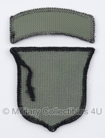 US Army Foliage patch met tab - 101st Airborne Division - met klittenband - voor ACU camo uniform - origineel