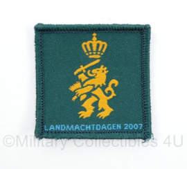 Defensie Landmachtdagen 2007 borstembleem - met klittenband - 5 x 5 cm - origineel