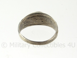 WO2 Duitse SS Gebirgsjager ring met edelweiss - diameter 22 mm