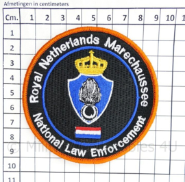 KMAR Royal Netherlands Marechaussee National Law Enforcement embleem - met klittenband - 9 cm. diameter