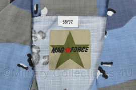 Tactical uniform jasje Ripstop merk Mag Force - Blue chocolate chip camo - borstomtrek 88 t/m 92 cm - nieuw in verpakking