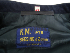 KM Koninklijke Marine, Korps Mariniers jaren 60 en 70 DT uniform jas en broek - maat 47 3/4 - origineel