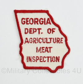 Embleem USA Georgia Dept of Agriculture meat Inspection - 8 x 7 cm -origineel