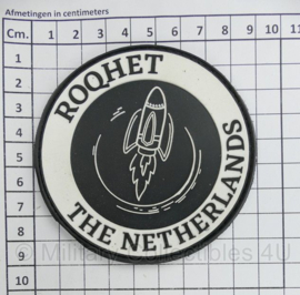 ROQHET The Netherlands PVC embleem - met klittenband - diameter 9 cm - origineel