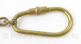 KM Koninklijke Marine bootsmansfluitje/boatswain's call/bosun's whistle aan karabijnhaak - 9 x 8½ x 2 cm - origineel