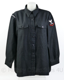 US Navy USN zwart Dames matrozen shirt - met rang en embleem -Navy Fighter Weapons School -  maat 18 = xl - origineel