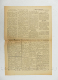 WO2 Duitse krant Frankische Tageszeitung nr. 241 13 oktober 1944 - 47 x 32 cm - origineel