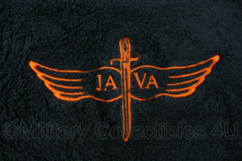 JAVA handdoek zwart geborduurd - 92 x 44 cm - gebruikt - origineel