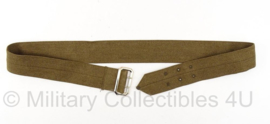 Leger centuur ceintuur / stoffen riem voor Class A DT jas - 50mm - voor om uniform jas - bruin - meerdere maten