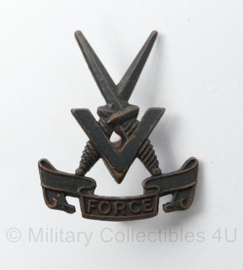 WO2 Britse V-Force Commando Special Forces cap badge - 3,5 x 2,5 cm - origineel