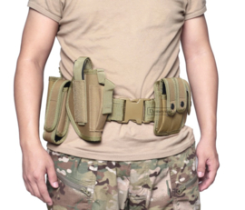 Tactical belt COYOTE 10 DELIG  - inclusief tassen en holster