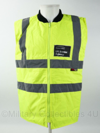 Britse politie parka MET warm ondervest UK Border Agency - geel reflecterend - maat Small tm. XL  - origineel