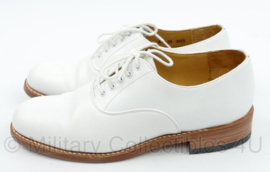 Britse leger Heren DT schoenen wit - lederen zool met rubberen inzet - maat 6M - licht gedragen  - origineel