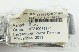 KMAR DT broekriem leder zwart 145 cm DT KMAR lang - nieuw in verpakking - origineel