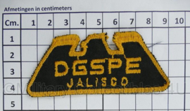 Embleem DSGPE JALISCO Mexico  - 8,5 x 4 cm - origineel