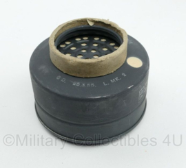 WO2 Britse MKII Lightweight Gas mask met filter en draagtas - origineel