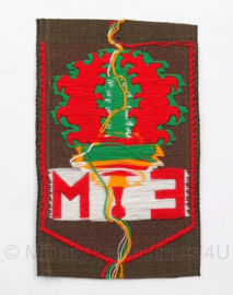 KL DT eenheid embleem "1ste divisie 7 december" - ongevouwen - 5 x 7,5 cm - origineel