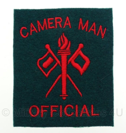 WO2 US Army Camera Man Official embleem US photographer - 8,4 x 9,7 cm - replica