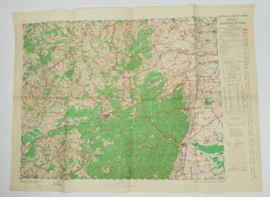 WW2 British War Office map 1944 Central Europe Keiserslautern - 88 x 65 cm - origineel