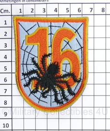 Luchtmacht onbekend embleem 16 met spider- 6,5 x 8 cm - origineel