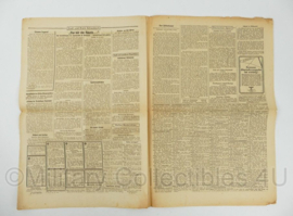 WO2 Duitse krant Tageszeitung nr. 217 16 september 1943 - 47 x 32 cm - origineel