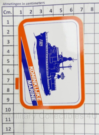 KM Koninklijke Marine sticker set van 10 stickers  - 9,5 x 6,5 cm - origineel