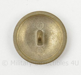 Vintage knoop met G en kroon en krans - Per stuk - diameter 2 cm - origineel