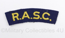 Britse leger RASC Royal Army Service Corps shoulder title - 9 x 3 cm - origineel