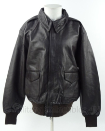 Flight jacket A2 - donkerbruin leder