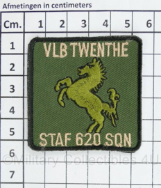 KLU Koninklijke Luchtmacht Vliegbasis Twente VLB Twente Staf 620 SQN borstembleem - met klittenband - 5 x 5 cm - origineel