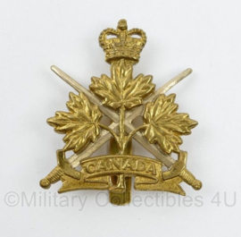 WO2 Canadese Canadian Army cap badge - Kings Crown - 5 x 4,5 cm - origineel