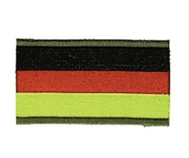 Uniform landsvlag Duitsland - per 2 stuks  - stof - 4,6 x 2,6 cm. - origineel