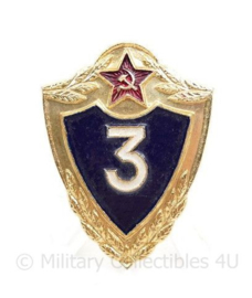 Russische  USSR Army provinciency badge 3RD class - 4 x 3 cm - origineel