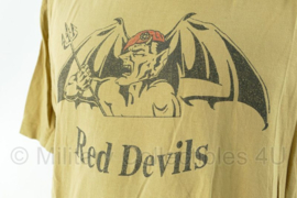 Defensie C COY 12 Bn RvH 11 Air Manoeuvre Brigade Red Devils shirt - maat Large - zwaarder gedragen - origineel