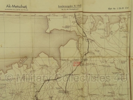 Duitse stafkaart Sonderausgabe 1940 - Ak-Metschetj L-36-XI Ost-  98 x 89 cm.! - schaal 1:100000 - origineel