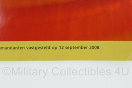 Nederlandse Brandweer Draagvoorschrift brandweeruniform - 28 x 22 cm - gebruikt - origineel