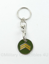 Defensie sleutelhanger Sergeant Majoor - 8,5 x 2,5 cm - origineel