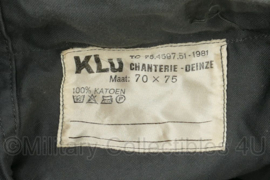 KLU Koninklijke Luchtmacht dikke werkjas met broek grijs - maat 88 x 92 plus 180 - gedragen - origineel