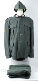WO2 italiaans replica uniform jas met broek en kepi - originele insignes - maat 3xl