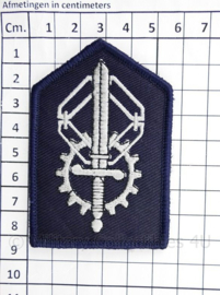 Defensie MatLogCo Materieellogistiek Commando Land embleem - met klittenband - 8 x 5,5 cm