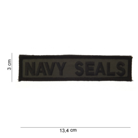 Navy Seals uniform borst naamlint stof - met klitteband - 13,4 x 3 cm.