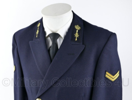Koninklijke Marine daags blauwe jas met broek 2018 2019 model - rang Korporaal - zeldzame eenheid - Officieren vlieger waarnemer - maat 45 - origineel
