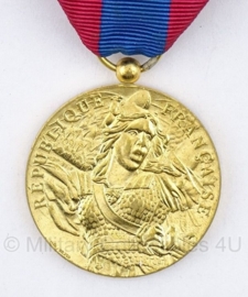 Belgische "republique francaise" infanterie gouden medaille - Origineel