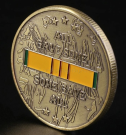 US Vietnam oorlog Vietnam veteran coin herinneringsmunt - diameter 4 cm