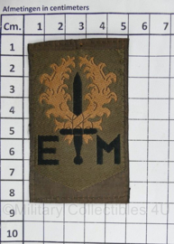 Defensie mouw embleem 1e Divisie 7 december - zonder klittenband - 8 x 5 cm - origineel