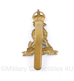 Britse WO2 cap badge royal Pioneer corps - Kings Crown - 5,5 x 3 cm - origineel