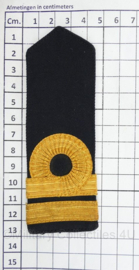 KM Koninklijke Marine epaulet ENKEL Luitenant ter zee der 2e klasse - 13 x 4,5 cm - origineel