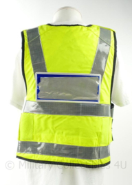 Britse politie fluor geel vest met portofoon houders S.A.T. - meerdere maten - origineel