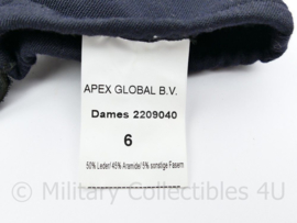 Defensie en Kmar Koninklijke Marechaussee Tactical gloves Aramide/Leder - Donkerblauw - maat 6 tm. 8 - origineel